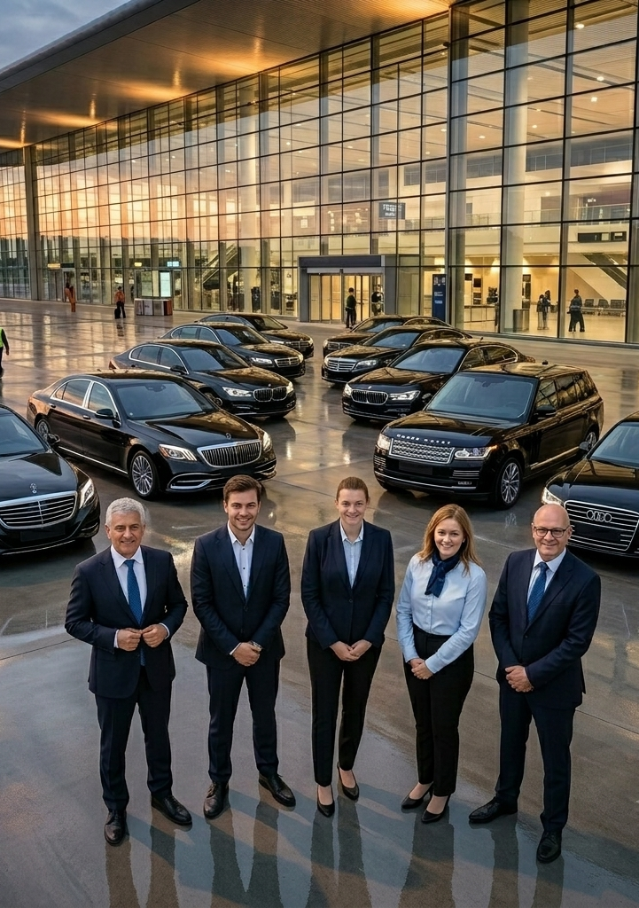 Airport Taxi Glasgow team and fleet based near Glasgow Airport